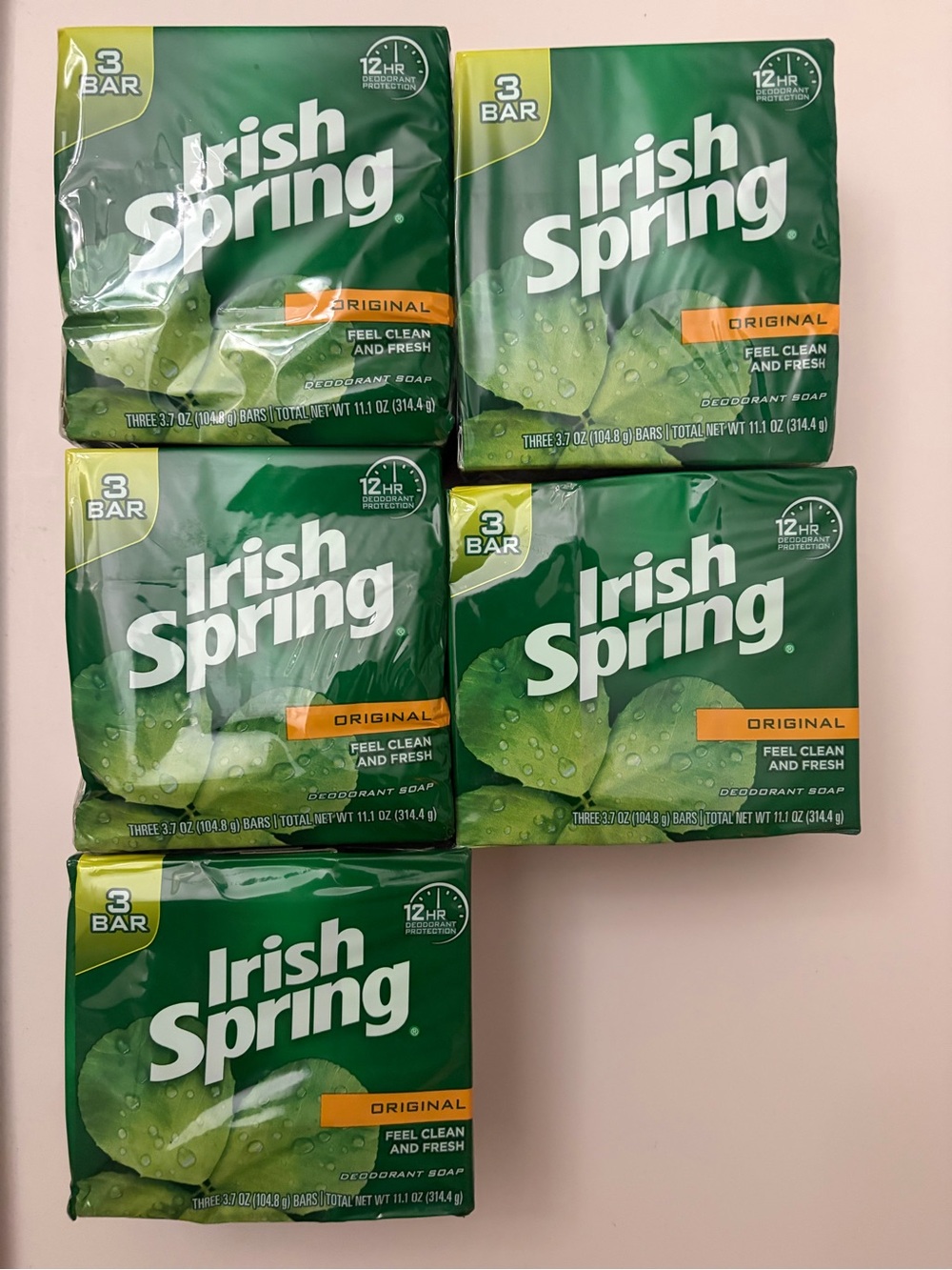 Lot of 15 bars Irish Spring Tallowate version soap-No Linseed or Flax